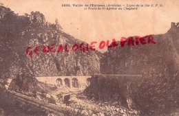 07- EYRIEUX- VALLEE - LIGNE DE LA CIE CFD ET ROUTE DE SAINT AGREVE AU CHEYLARD     - ARDECHE - Autres & Non Classés