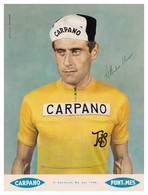 PHOTO RIGIDE, HAUTE QUALITE, ATTILIO MORESI TEAM CARPANO 1960 FORMAT 18 X 24 - Cycling