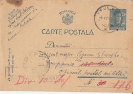 KING MICHAEL, CENSORED TULCEA NR 6, WW2 PC STATIONERY, ENTIER POSTAL, 1942, ROMANIA - World War 2 Letters