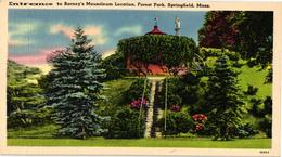 ETATS UNIS ..SPRINGFIELD  MASS. ..ENTRANCE TO BARNEY'S  MAUSOLEUM LOCATION . FOREST PARK - Springfield – Illinois