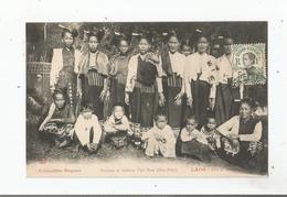 LAOS 12 FEMMES ET ENFANTS THAI NEUA  (HUA PAHN) 1909 BELLE ANIMATION - Laos