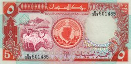 SUDAN 5 SUDANESE POUNDS 1991 P-45  UNC - Sudan