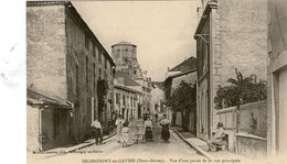 79 - DEUX SEVRES - SECONDIGNY EN GATINE - Vue D'une Partie De La Rue Principale - Très Bon état - Secondigny