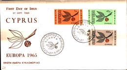 12160) CIPRO BUSTA FDC EUROPA CEPT 1965 CIPRO KIBRIS - Andere & Zonder Classificatie