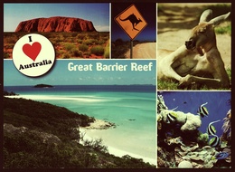Australia  -  Great Barrier Reef  -  Felix Sendet Grüße  -  Mehrbild-Ansichtskarte Ca. 2010   (groß) - Great Barrier Reef