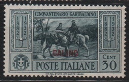 1932 Egeo Garibaldi 30 C. MLH - Egeo (Calino)