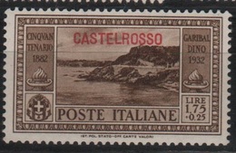 1932 Egeo Garibaldi 1,75 L. MNH - Castelrosso