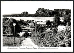 D3306 - Reinhardtsdorf Schöna Sächsische Schweiz Schrammsteine - Foto Hering - Schöna