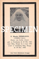 E. Moeder Humiliana Gyssels Maria - Zuster Van Liefde - Oostkamp - Oostkamp