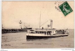 SAINT NAZAIRE - Le Bateau " Couëron N°27"  Carte écrite En 1909  2 Scans TBE - Saint Nazaire