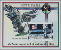 Aitutaki: 1994, Aitutaki, 20th Anniversary Of First Landing On The Moon. 368 X Michel Block 73 Mint - Aitutaki