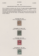 Algerien: 1924/1963, PRECANCELLATIONS (préoblitérés), Specialised Collection/assortment Of Apprx. 68 - Brieven En Documenten