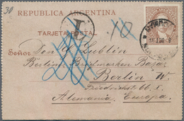 Argentinien - Ganzsachen: 1879/1987, Accumulation Of Ca. 500 Unused/CTO-used And Commercially Used P - Postwaardestukken