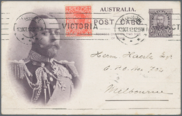 Australien - Ganzsachen: 1911, CORONATION POSTCARDS: Small Group With Nine Coronation Postcards (5 X - Postal Stationery