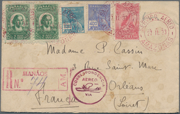 Brasilien - Flugpost: 1932/1933, Correspondence To Orleans/France, Lot Of Six Airmail Covers, E.g. C - Airmail