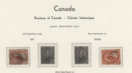 Canada / Kanada: 1851/1940 (ca.), Colony/Dominion, Used Collection On Lighthouse Pages With Strength - Collections