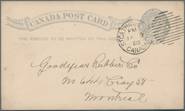 Canada - Ganzsachen: 1876/1995 (ca.), Accumulation Of Ca. 1.030 Unused, CTO-used And Used Postal Sta - 1860-1899 Reign Of Victoria