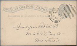 Canada - Ganzsachen: 1876/1995 (ca.), Accumulation Of Ca. 1.030 Unused, CTO-used And Used Postal Sta - 1860-1899 Regering Van Victoria