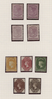Ceylon / Sri Lanka: 1864/1870, Petty Mint Collection Of Nine QV Stamps On Album Page, Incl. Four Cop - Sri Lanka (Ceilán) (1948-...)