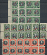 Chile: 1911, ABN Specimen Proofs, Definitives 1c.-5p., Short Set Of 21 Stamps In Blocks Of Twelve (= - Chile