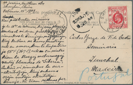 China: 1861/1936, China/Hongkong, Lot Of Eight Covers/cards, Incl. Incoming Mail, Nice Range Of Vari - Autres & Non Classés