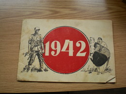 WW II Anti- Allies Propaganda   Judaica Bolshevism,anti Mason RRR 1942 Calendar - 1939-45
