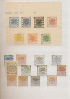 China: 1865/2003, Collection In Stockbook With Mostly Reference Materials, From Shanghai Large Drago - Otros & Sin Clasificación