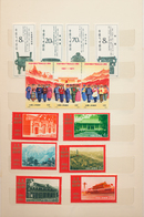 China - Volksrepublik: 1971/1986 (ca.), Accumulation Of Complete Sets MNH In Two Chinese Stockbooks, - Other & Unclassified