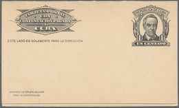 Cuba - Ganzsachen: 1899/1959, Lot Of Nine Unused Stationery Cards: H&G Nos. 36, 37, 39 (2), 40 (2), - Autres & Non Classés