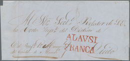 Ecuador: 1850's-60's ALAUSI: Six Covers (or Fronts) From Alausi With Four Different Handstamps In Re - Ecuador