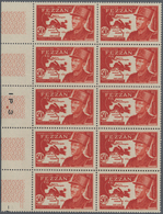 Fezzan: 1949, Definitive Issue 50fr. Brownish-red 'General Leclerc' In A Lot With Approx. 1.050 Stam - Storia Postale