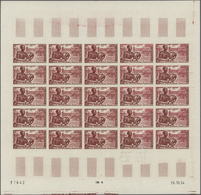 Französisch-Äquatorialafrika: 1955, Airmails "Pictorials" 50fr., 100fr. And 200fr., Three Imperforat - Briefe U. Dokumente