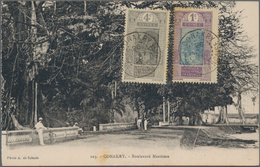 Französisch-Guinea: 1900/1960, Small Box With More Then 180 Historical Postcards With A Minor Part O - Otros & Sin Clasificación