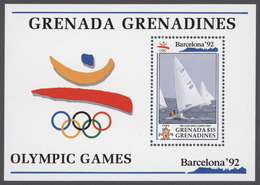 Grenadinen Von Grenada: 1992, Olympics And EXPO, Big Investment Accumulation Of Full Sheets, Part Sh - Grenada (...-1974)