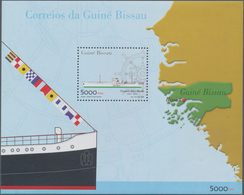 Guinea-Bissau: 2001, Freighter 'Rita Maria' 5.000fr. In A Lot With 100 Miniature Sheets, MNH And Sca - Guinée-Bissau