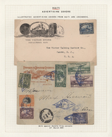 Haiti: 1880's-1980's: Collection Of About 100 Covers, Letters, Postcards, Posrtal Stationery Items A - Haití