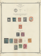 Indien: 1854/1960 (ca.), Used And Mint Collection In A Thick Scott Album, From Classic QV Stamps Wel - 1854 Britse Indische Compagnie