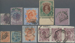 Indien: 1854-1946: Collection Of More Than 700 Stamps, Used Mostly, Some Mint, Starting With 32 Lith - 1854 East India Company Administration