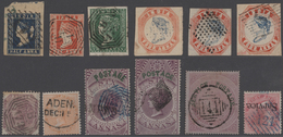 Indien: 1854-1946: Collection Of Mostly Used Stamps Of British India And Indian Convention States, S - 1854 Compagnie Des Indes