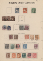 Indien: 1855/1930 (ca.), Used And Mint Collection On Album Pages From Some Lithographed Stamps, Nice - 1854 Britse Indische Compagnie