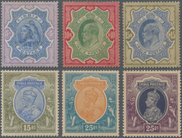 Indien: 1865-1946 MINT Collection Of About 190 Stamps, East India To KGVI. Issues Including QV Up To - 1854 East India Company Administration