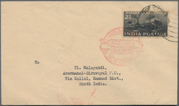 Indien: 1947-1990's: More Than 80 Covers, Postcards, FDCs And Postal Stationery Items, With First Fl - 1854 East India Company Administration