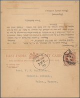 Indien - Ganzsachen: 1890's-1930's "Additional Printings": Collection Of 70 Postal Stationery Cards - Unclassified