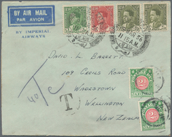 Irak: 1927/1936, Interesting Group With 15 Covers, Mostly Airmail-covers To Europe Routed Via Variou - Iraq