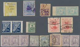 Iran: 1889-1920, 18 Stamps Showing Varieties, Shifted Perfs, Imperfs, Double Overprint, Fine Group - Irán