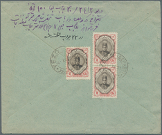 Iran: 1913/1920 (ca.), Lot Of 21 Covers With Ahmad Shah Kadschar Definitives From Different Cities T - Iran