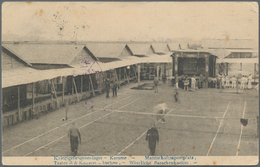 Lagerpost Tsingtau: Kurume, 1915/20, Covers (4, One Incoming), Cards (18) Inc. Confirmation Card To - China (oficinas)
