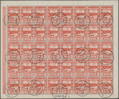 Jemen: 1951, Landscapes, 6b. To 1i., 400 Sets In Sheets Of 40 Stampes Each, C.t.o. "Sana'a 31.5.62". - Yemen