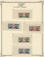 Jemen: 1952, Album With Specialized Collection On One Year Issues With Perf And Imperf Sheets, Essay - Jemen