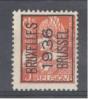 BELGIE - OBP Nr PRE 302 A  - "BRUSSEL 1936" - Typo - Mercurius - Préo/Precancels - (*) - Typo Precancels 1932-36 (Ceres And Mercurius)